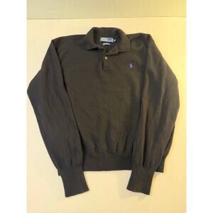 Vintage Polo Ralph Lauren Men's 100% Lambswool Polo Sweater Size XXL Black